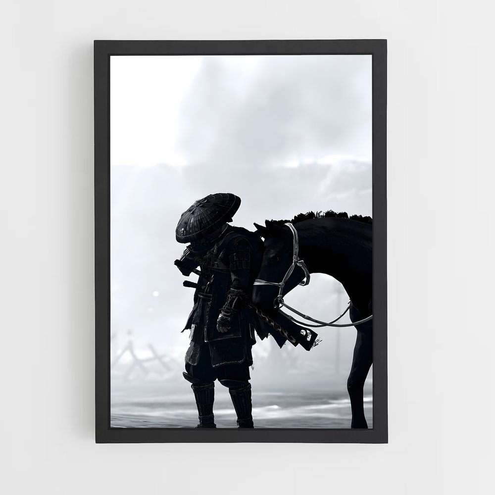 Poster Le Fantôme et le Cheval – affiche Ghost of tsushima (vue 2)